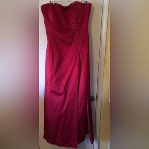 Dark red formal dress